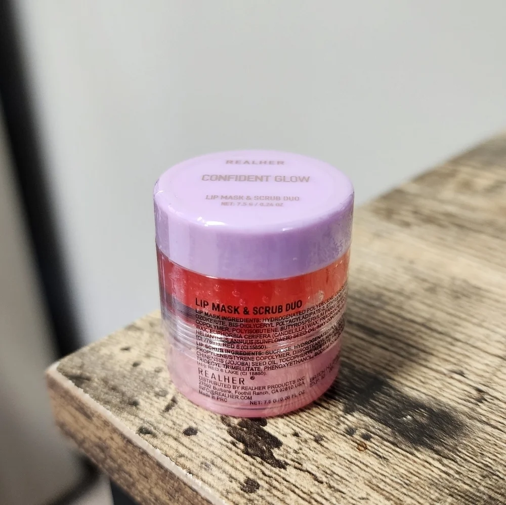 Realher Lip Mask And Scrub Duo Confident Glow New Hydrating Soft